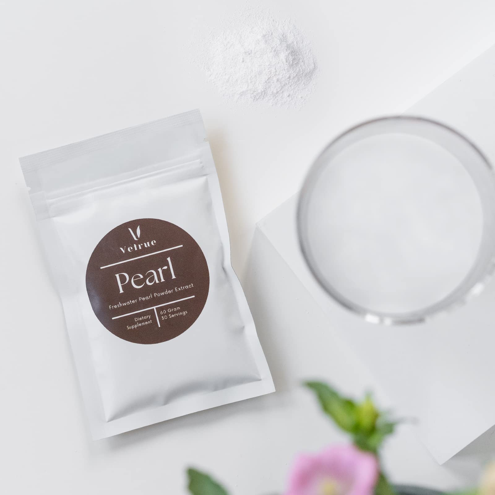 Vetrue Poudre de Perle sur l’emballage, dosage pratique et clair.