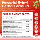 Capsules VEV Berberine dans la main, ingestion facile.