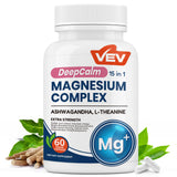 VEV Deep Calm flacon et capsules faciles à avaler pour routine quotidienne