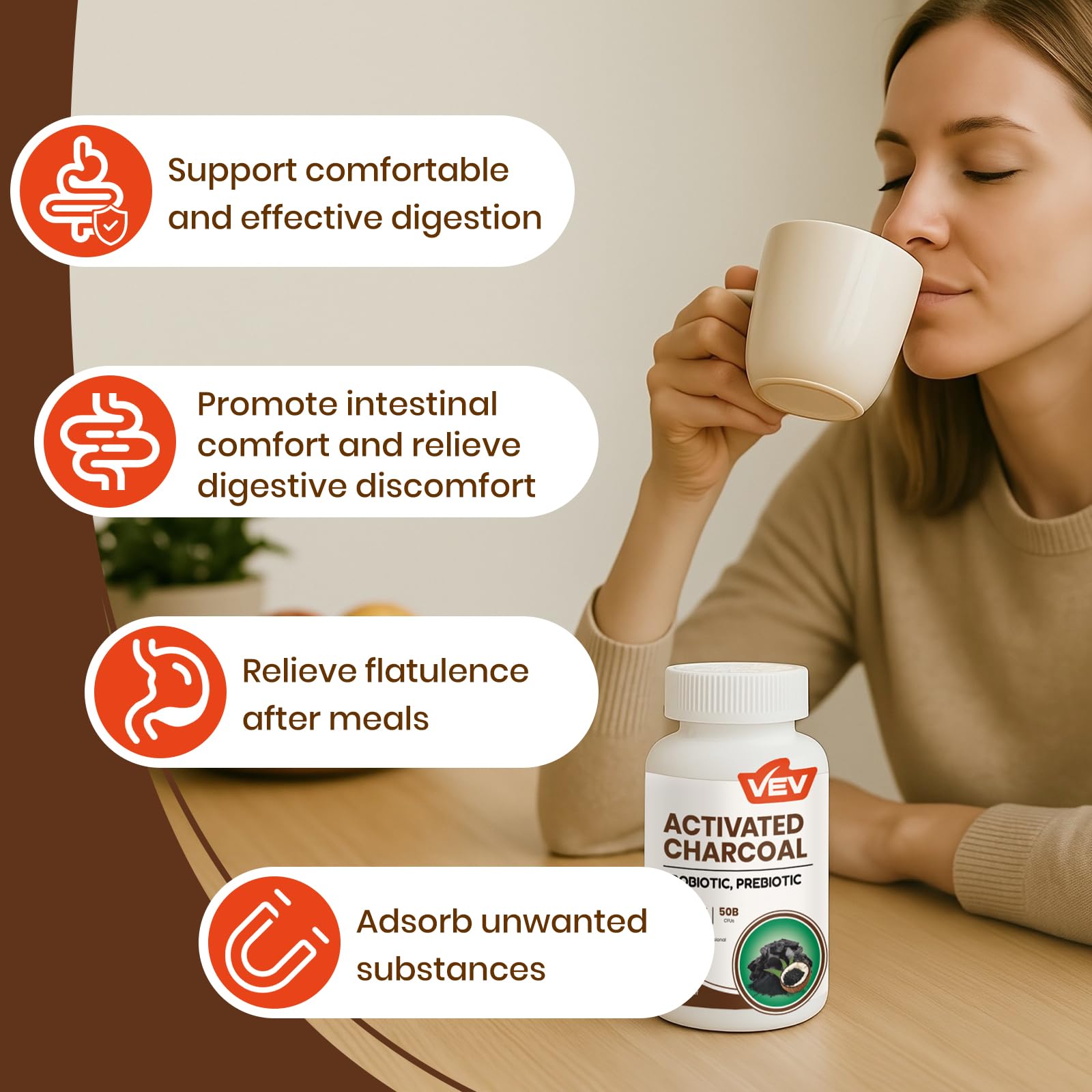 VEV Formule vegan propre coco biologique sans gluten et additifs