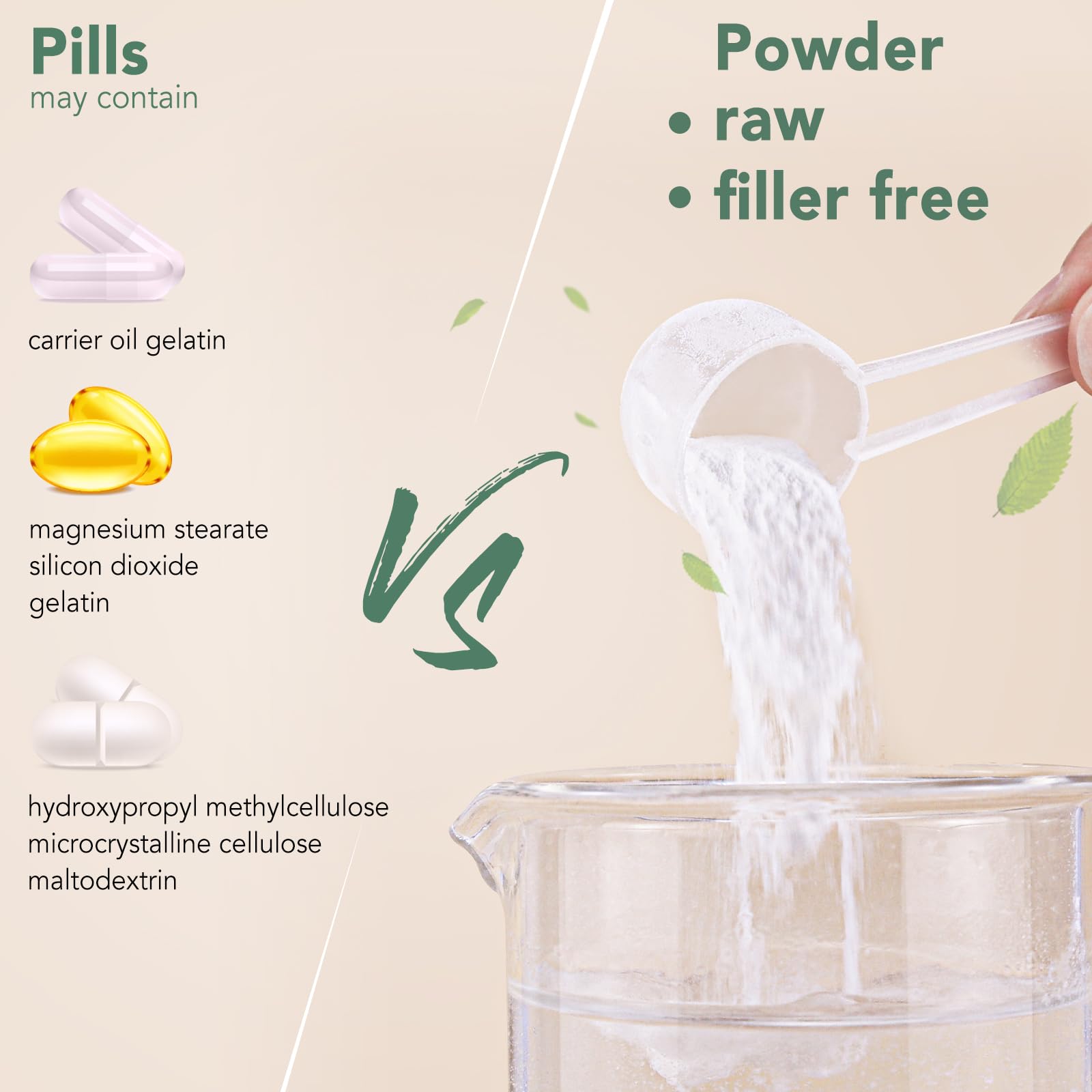 VEV Multi Collagen – peut être mélangé dans boissons chaudes ou froides pour plus de flexibilité