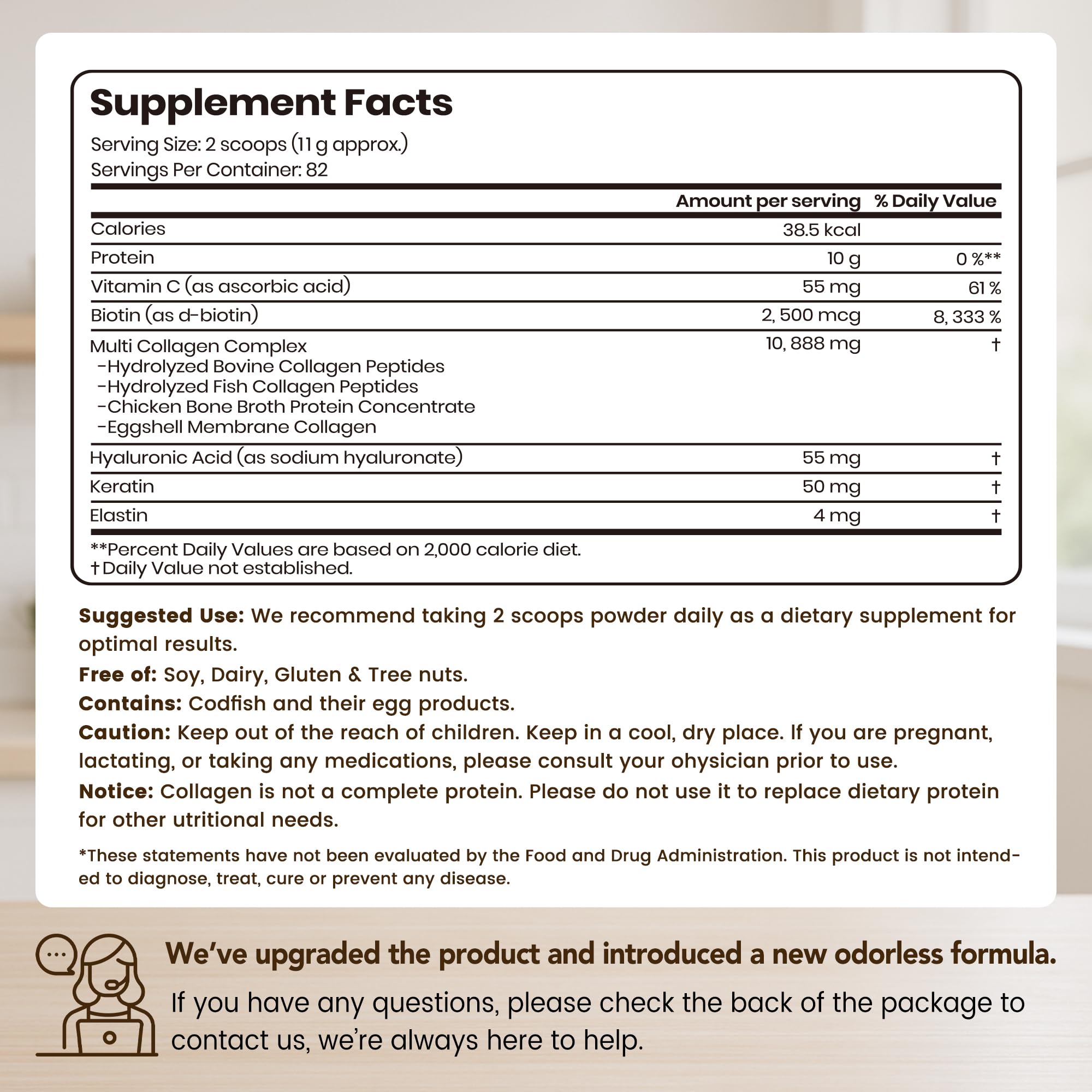 VEV Multi Collagen – poudre sans goût qui se dissout facilement dans cafés et smoothies