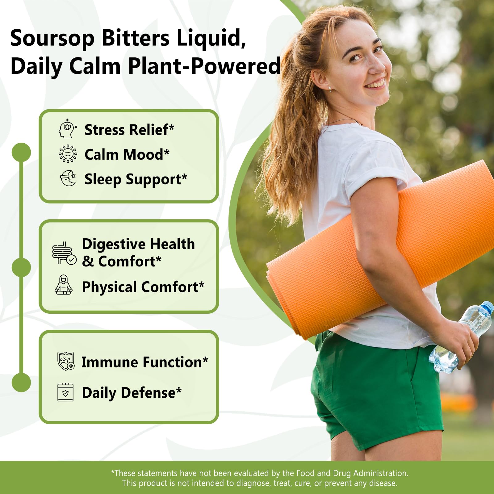Mélange 20-en-1 avec corossol et moringa, présent dans le flacon VEV.