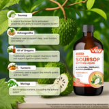 Formule vegan sans sucre du VEV corossol, sans gluten.