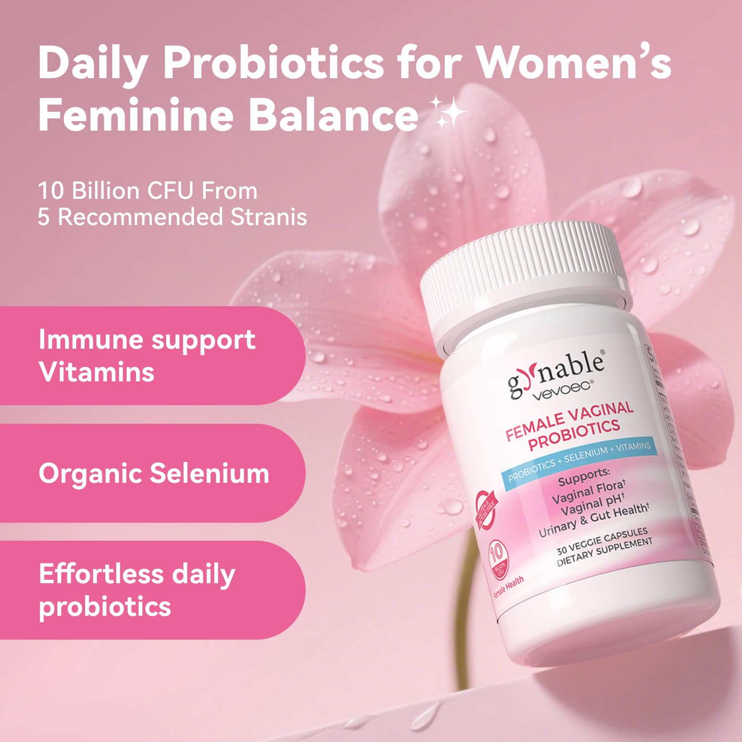 Vevoec Gynable – étiquette-produit lisible pour une utilisation fiable des capsules