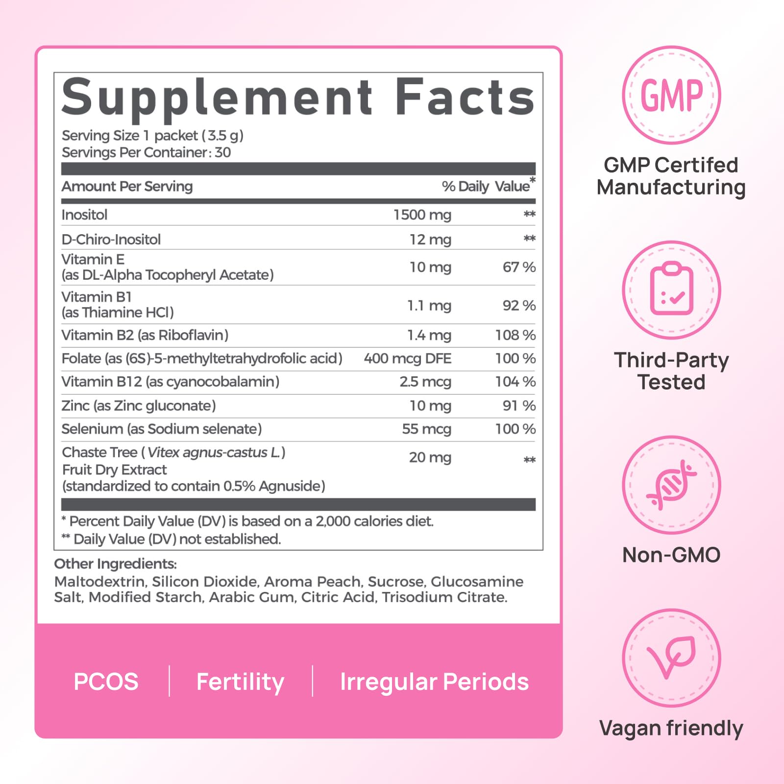 Vevoec Gynable Pregina – formule vegan et sans allergènes, sans hormones