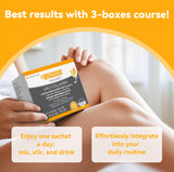 Vevoec Gynable UROCollagen – Emballage ouvert: démonstration de facilité d'utilisation et dosage.