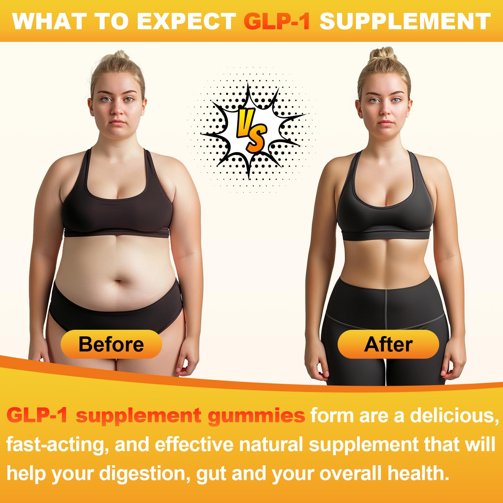 Gummies GLP-1 Veyuxiiwa avec Berberine et Akkermansia pour une nutrition probiotique.