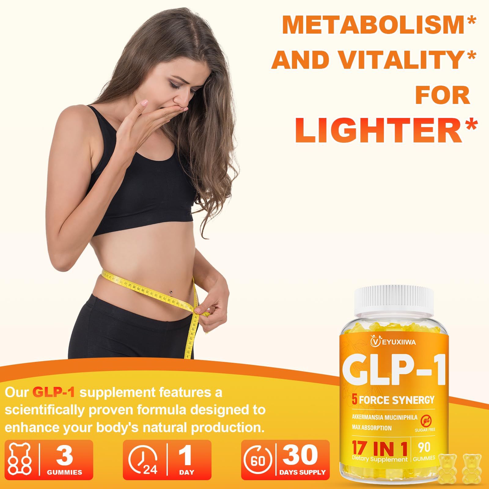 Gummies GLP-1 Veyuxiiwa – stabilité et qualité premium.