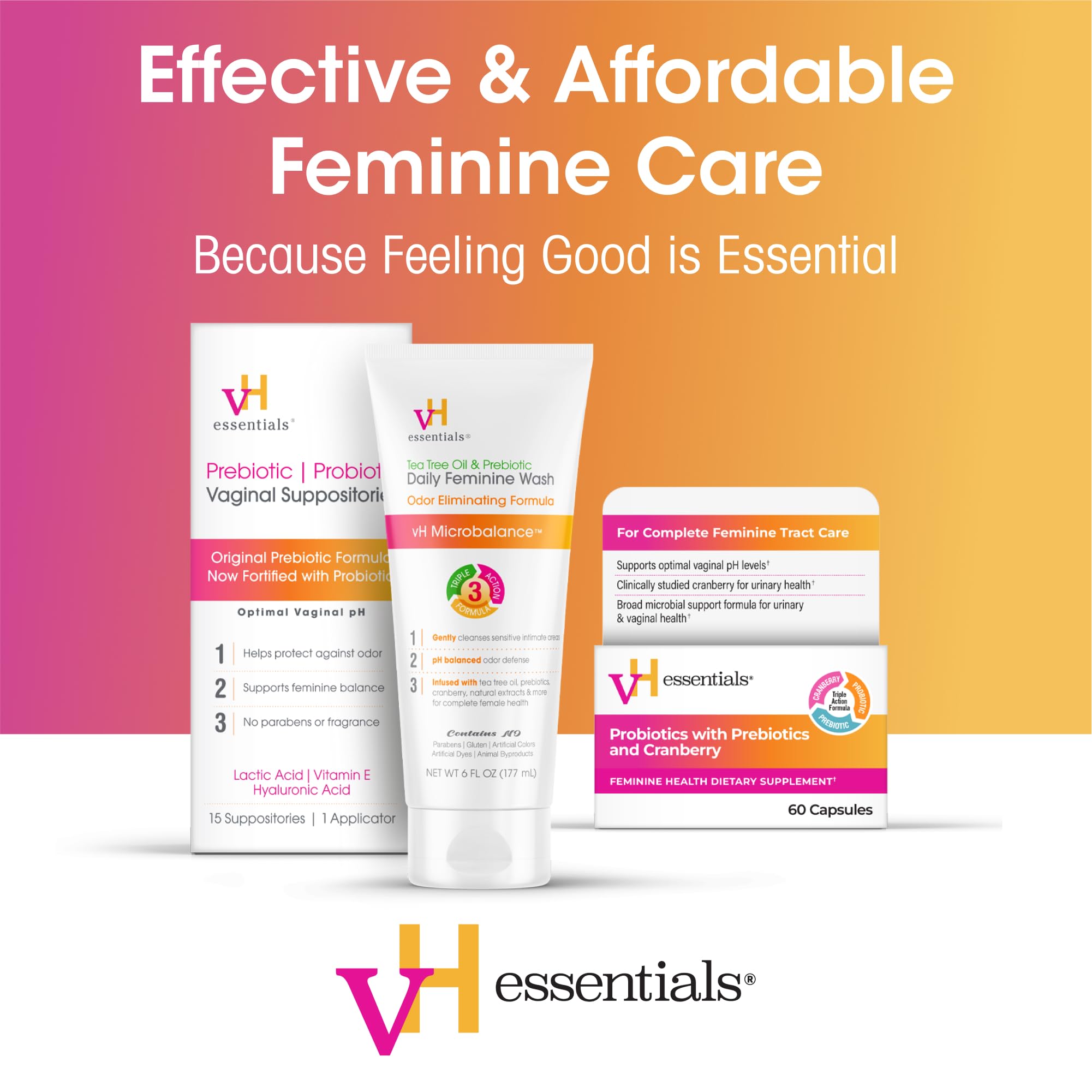 vh essentials lingettes hamamelis apaisant, confort immédiat des zones sensibles.