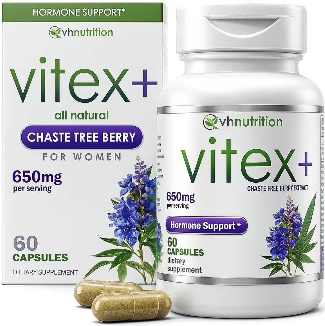VH Nutrition VITEX+ Bouteille – gélules faciles à prendre quotidiennement