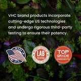 Certificat laboratoire indépendant affiché sur le packaging VHC Benfotiamine.