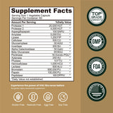 VHC enzymes digestives – étiquette claire détaillant les 18 enzymes.