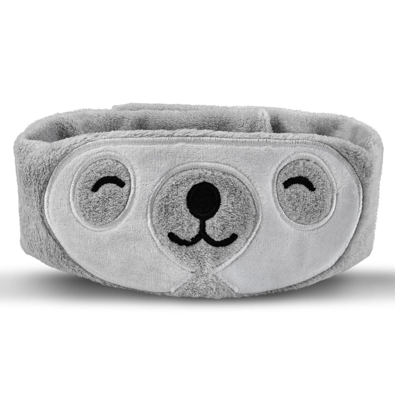 VHOPMORE masque sommeil paresseux en peluche, obscurité totale pour repos profond
