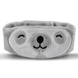 VHOPMORE masque sommeil paresseux en peluche, obscurité totale pour repos profond