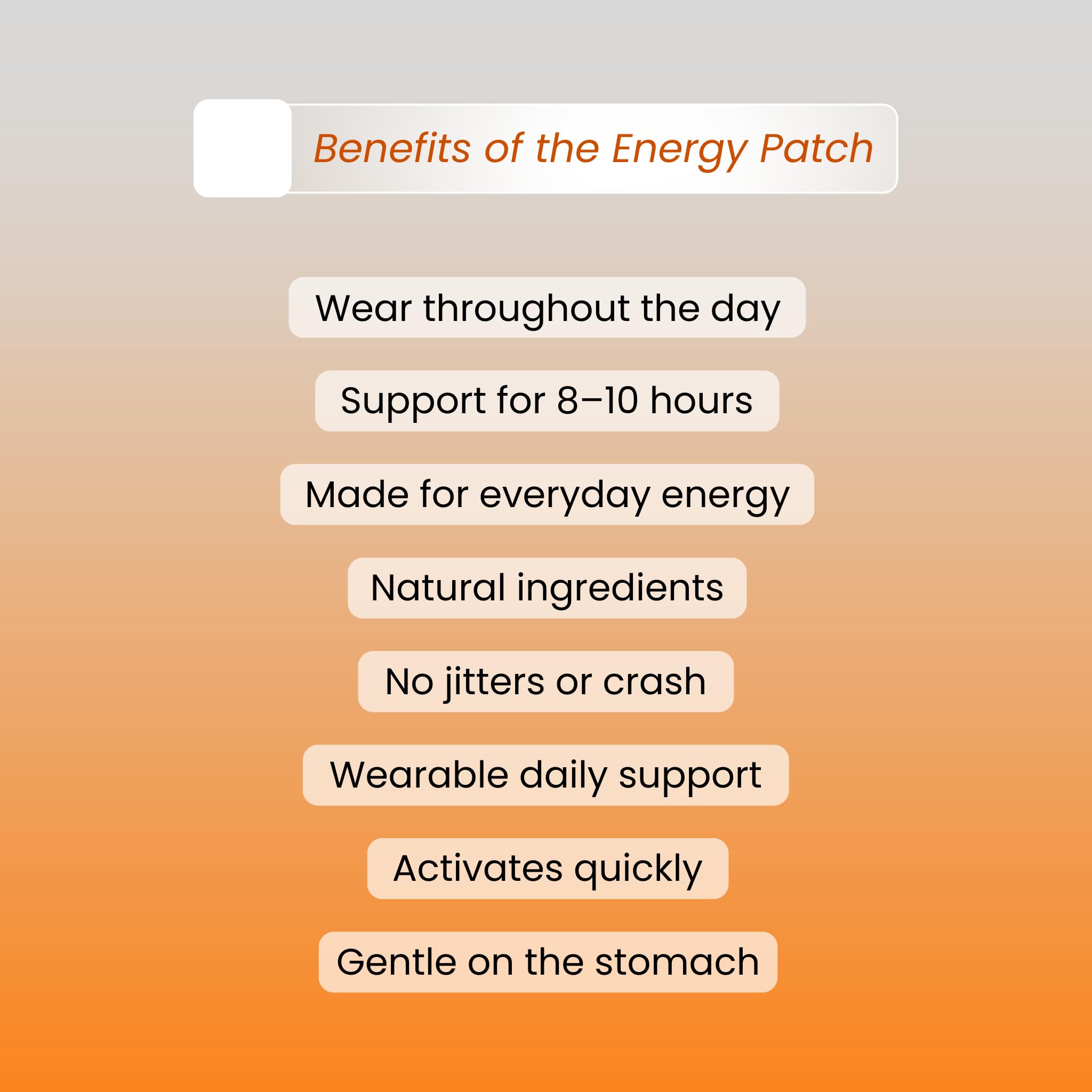 VIBE PATCHES cafeine-naturelle-yerba-mate, énergie discrète et durable lors des journées actives.
