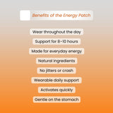 VIBE PATCHES cafeine-naturelle-yerba-mate, énergie discrète et durable lors des journées actives.