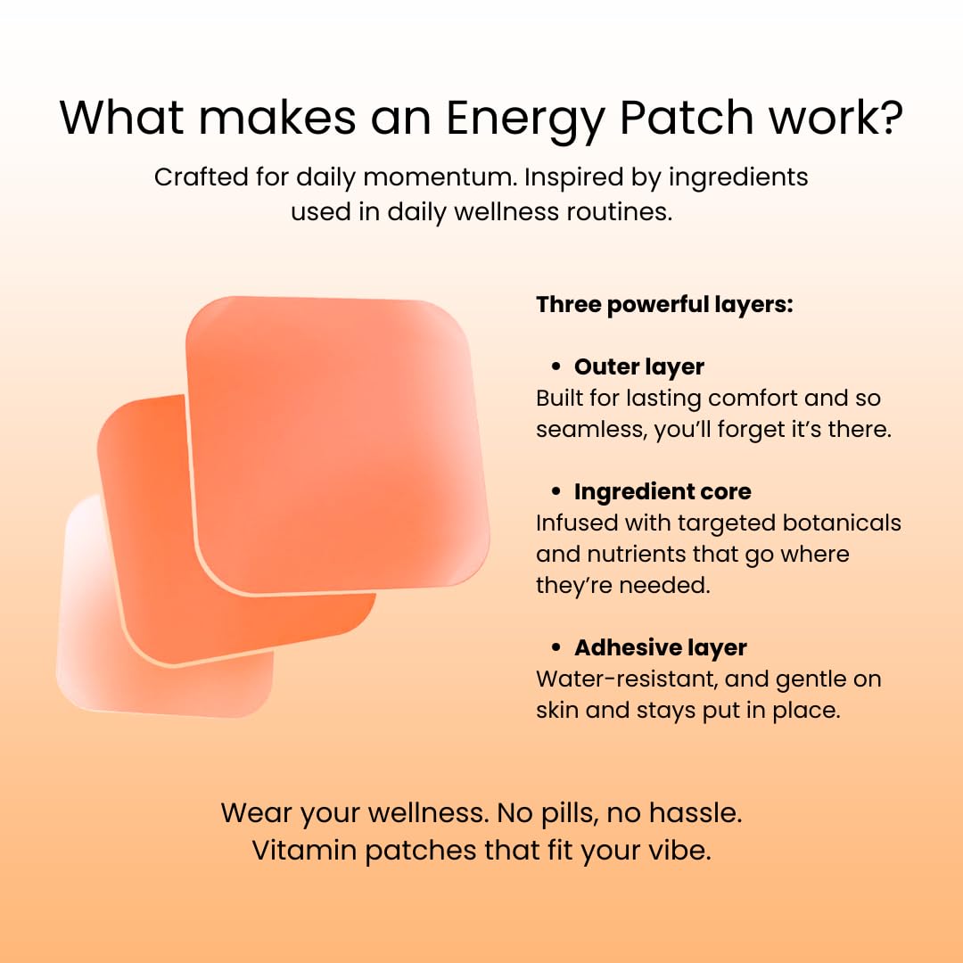 VIBE PATCHES composition-plante-energie, mélanges yerba-mate et caféine naturelle pour un coup de pouce.