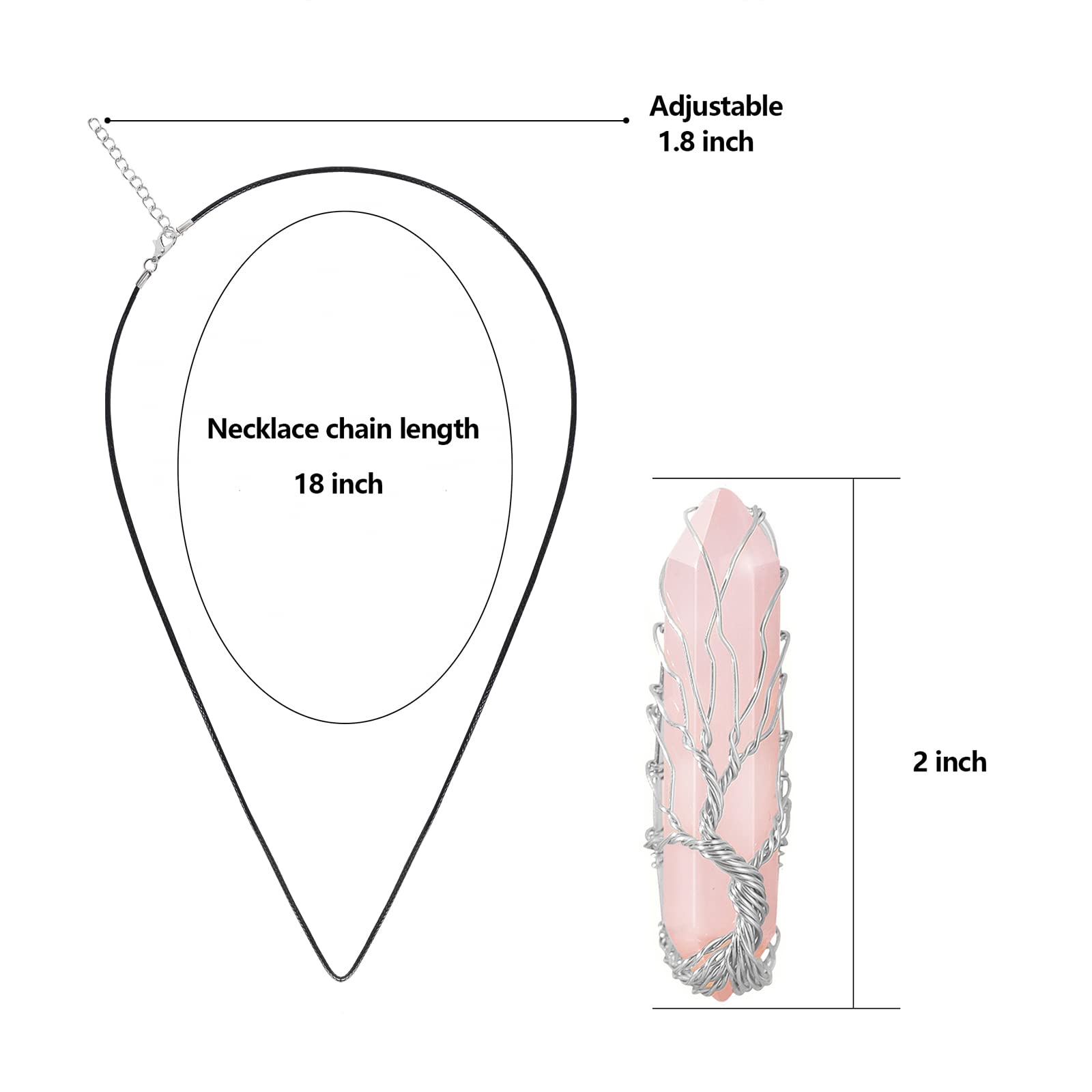 Pendentif rose quartz en goutte, design intemporel et chic.