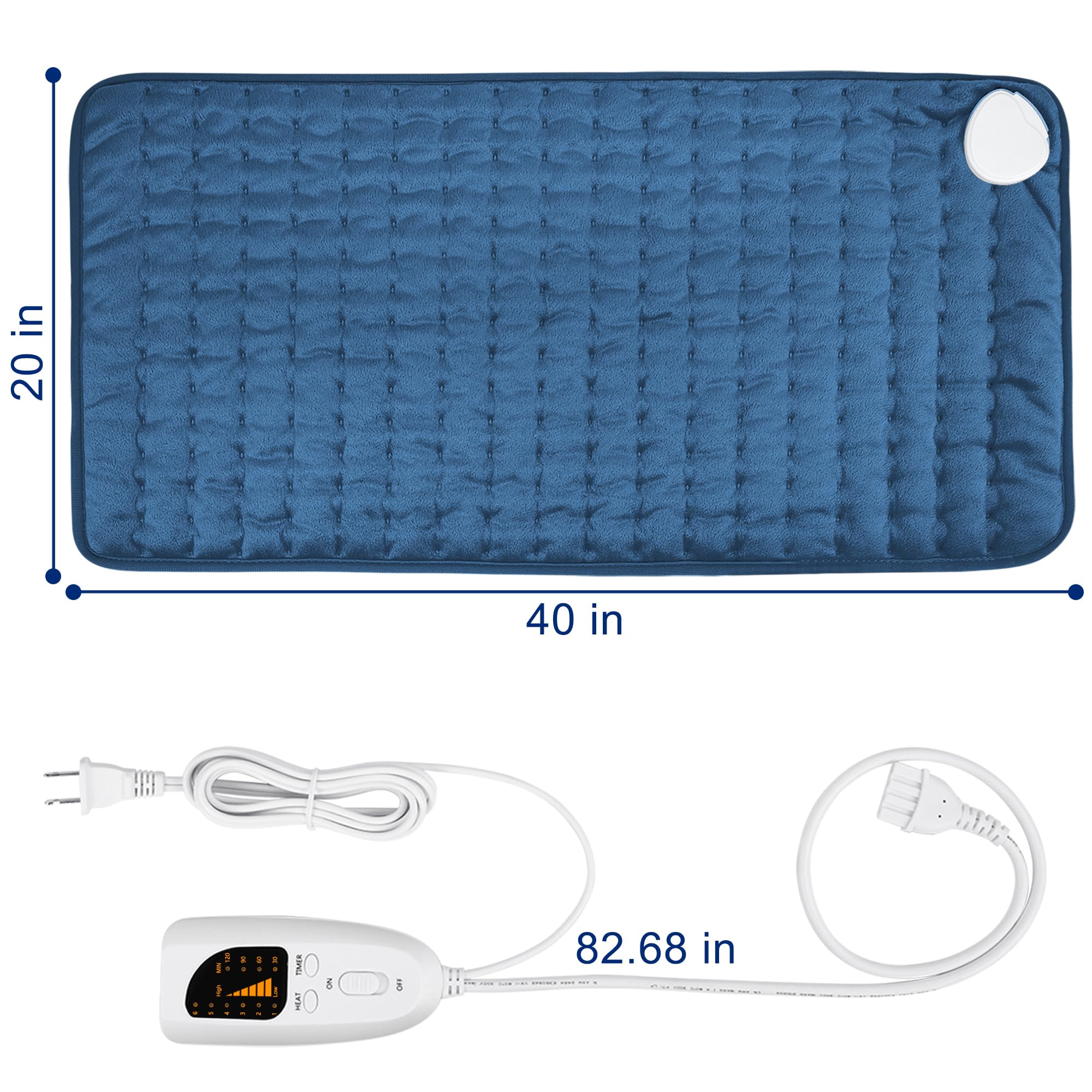 Panneau d’affichage et commande du chauffe-patch VIBOOS, utilisation intuitive.