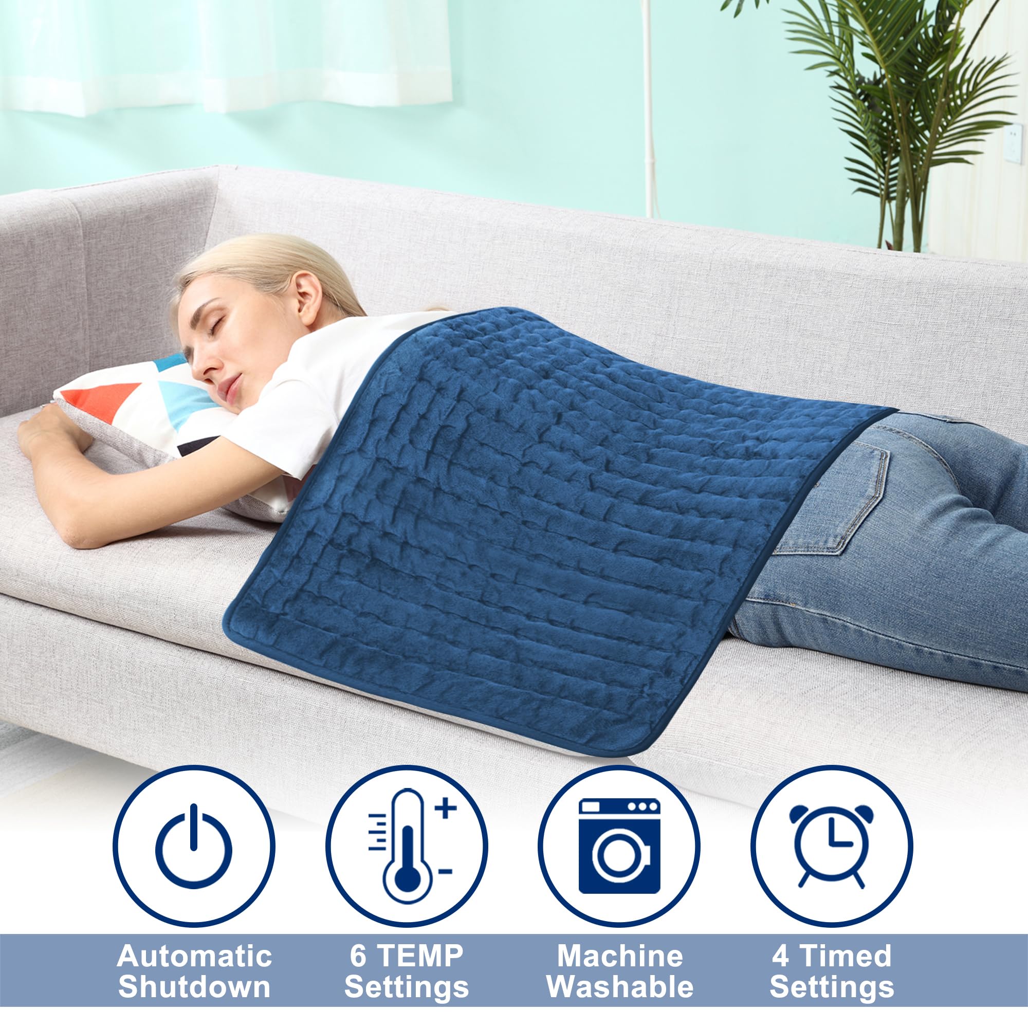 VIBOOS chauffepatch sur bras et jambes, chaleur douce et enveloppante.