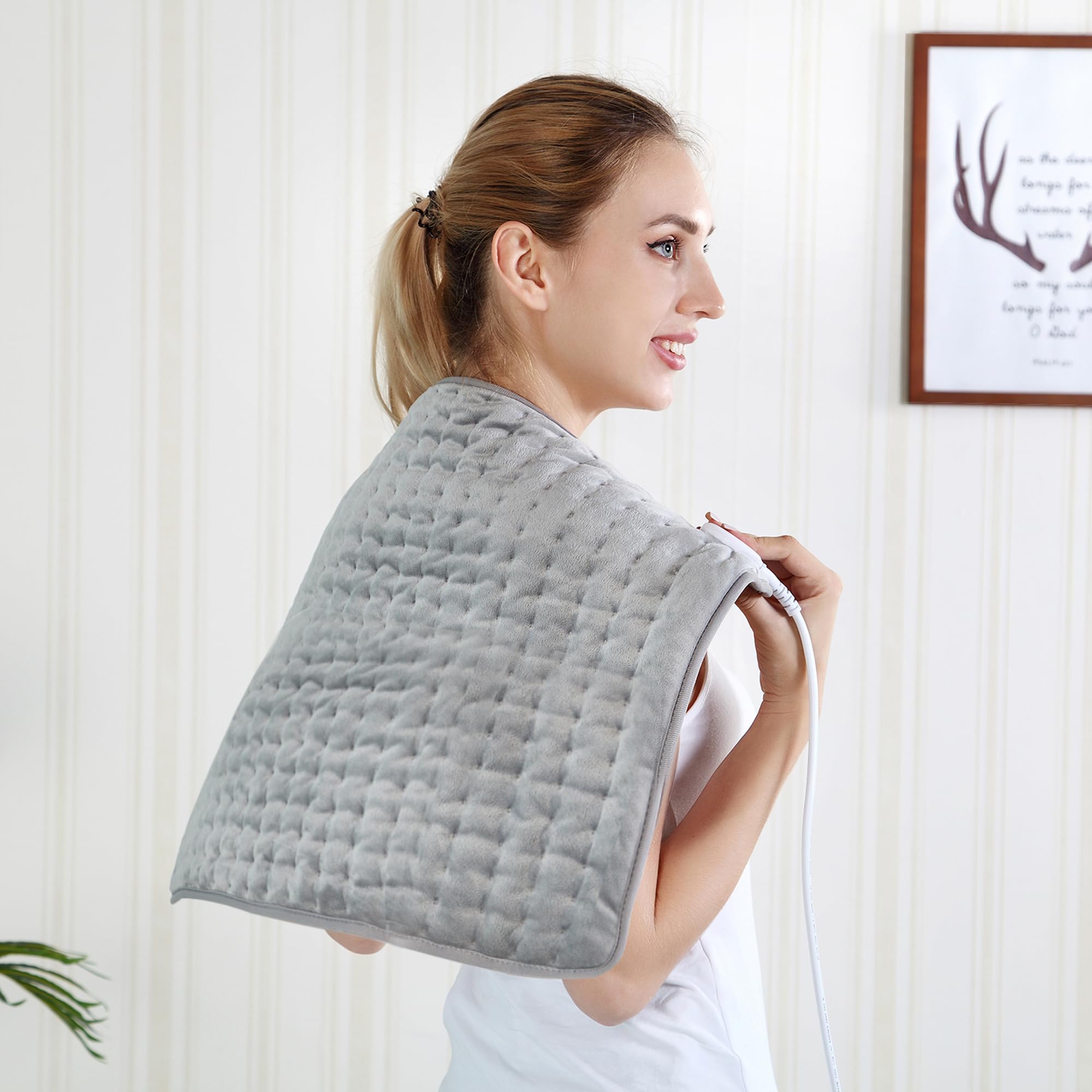 VIBOOS coussin chauffant bras et détente