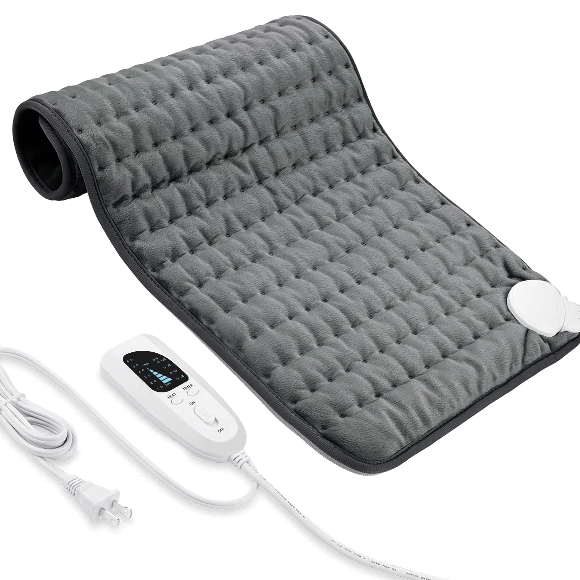 Coussin chauffant VIBOOS pour le dos, soulage les tensions musculaires.