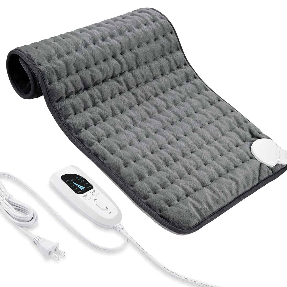 Coussin chauffant VIBOOS pour le dos, soulage les tensions musculaires.