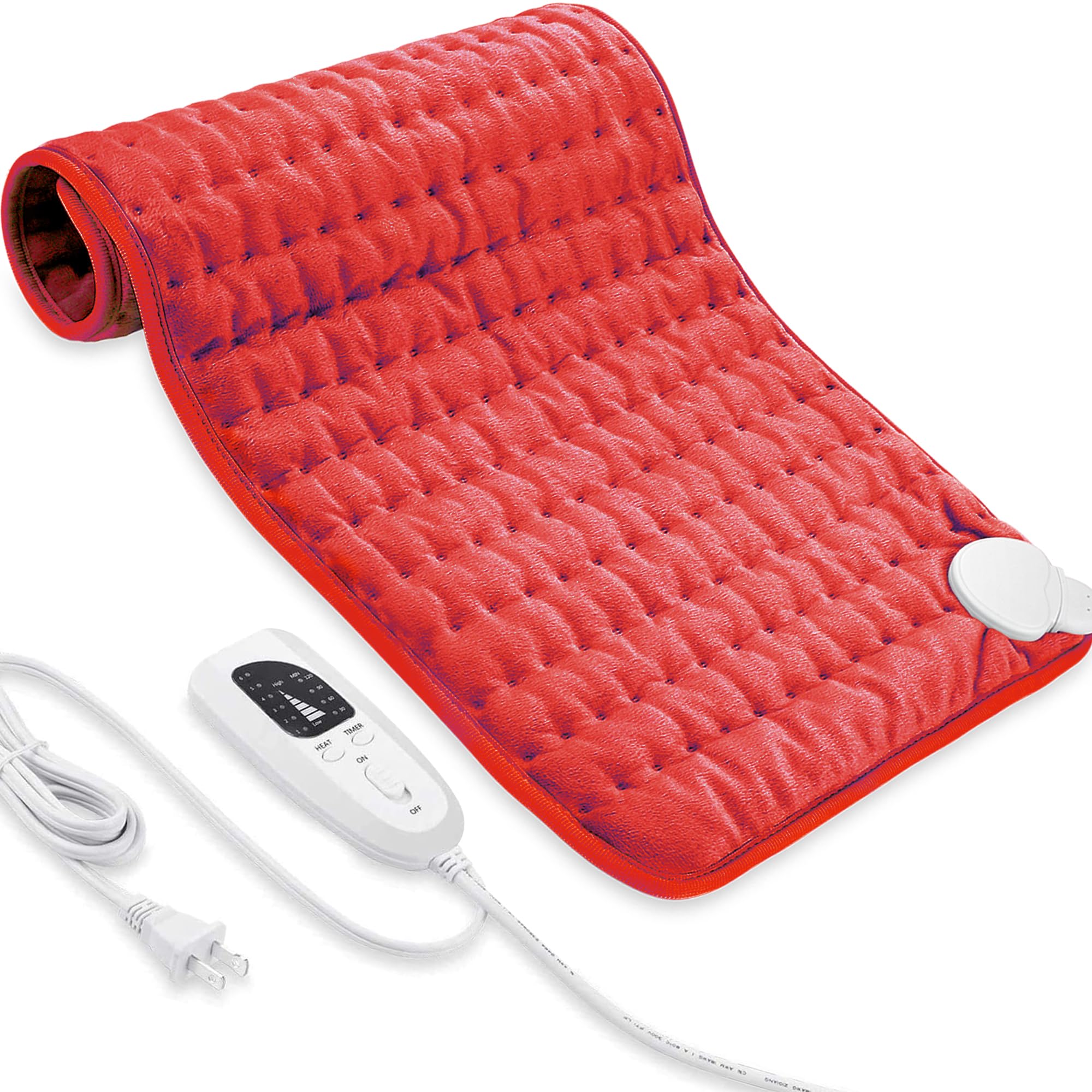 Coussin chauffant VIBOOS sur le dos et la nuque pour soulager les tensions