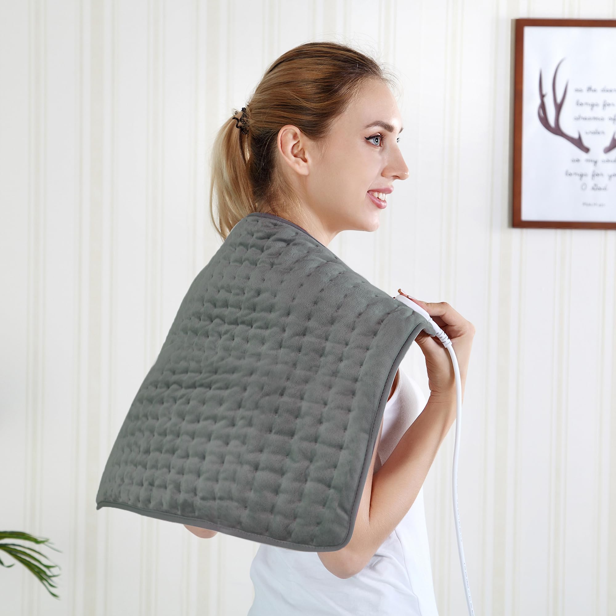 Détail du lavage facile du coussin chauffant VIBOOS.