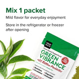 Vibrant Health Green Vibrance, ingrédients spiruline en vedette, énergie naturelle potentielle