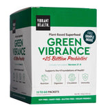Vibrant Health Green Vibrance, sachet ouverte, énergie rapide pour vos matins