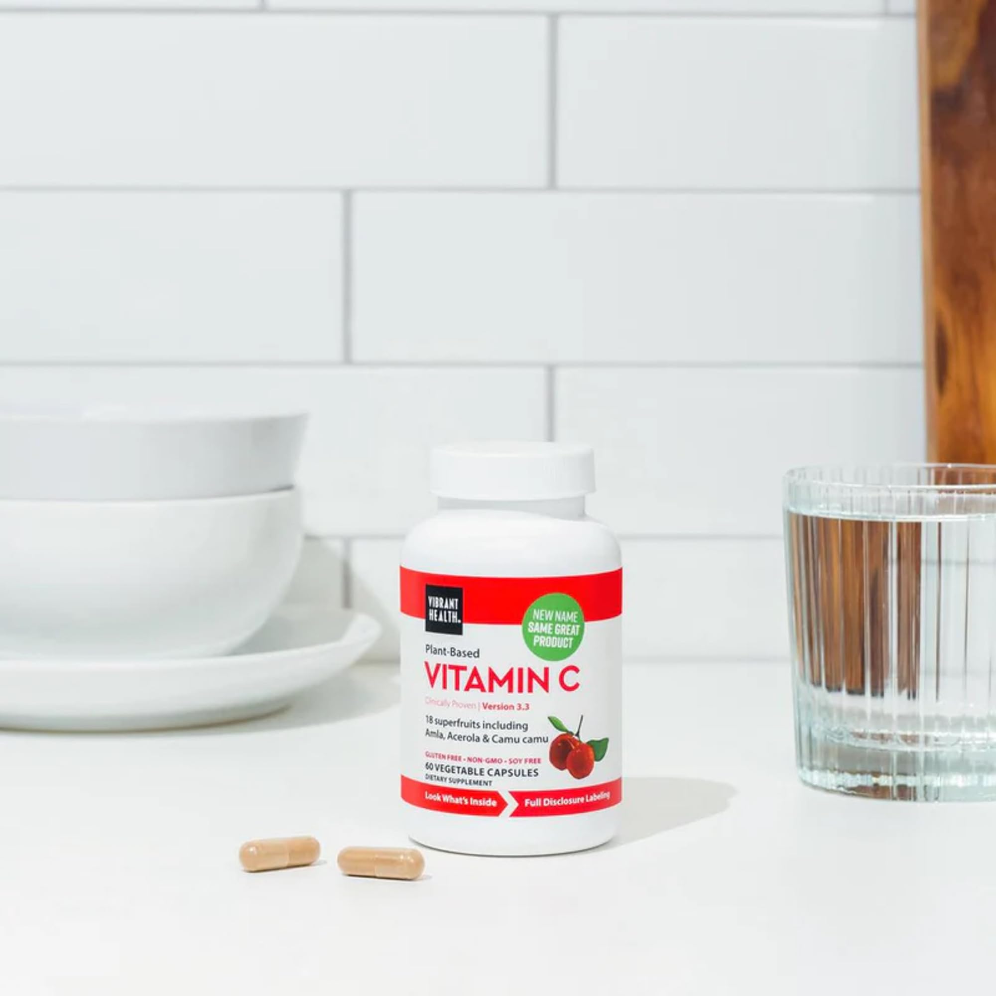 Vibrant Health Super Natural C – dosage journalier simple et pratique.