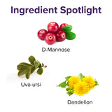 Vibrant Health U.T. Vibrance D-mannose, ingrédient naturel pour soutenir la santé urinaire.