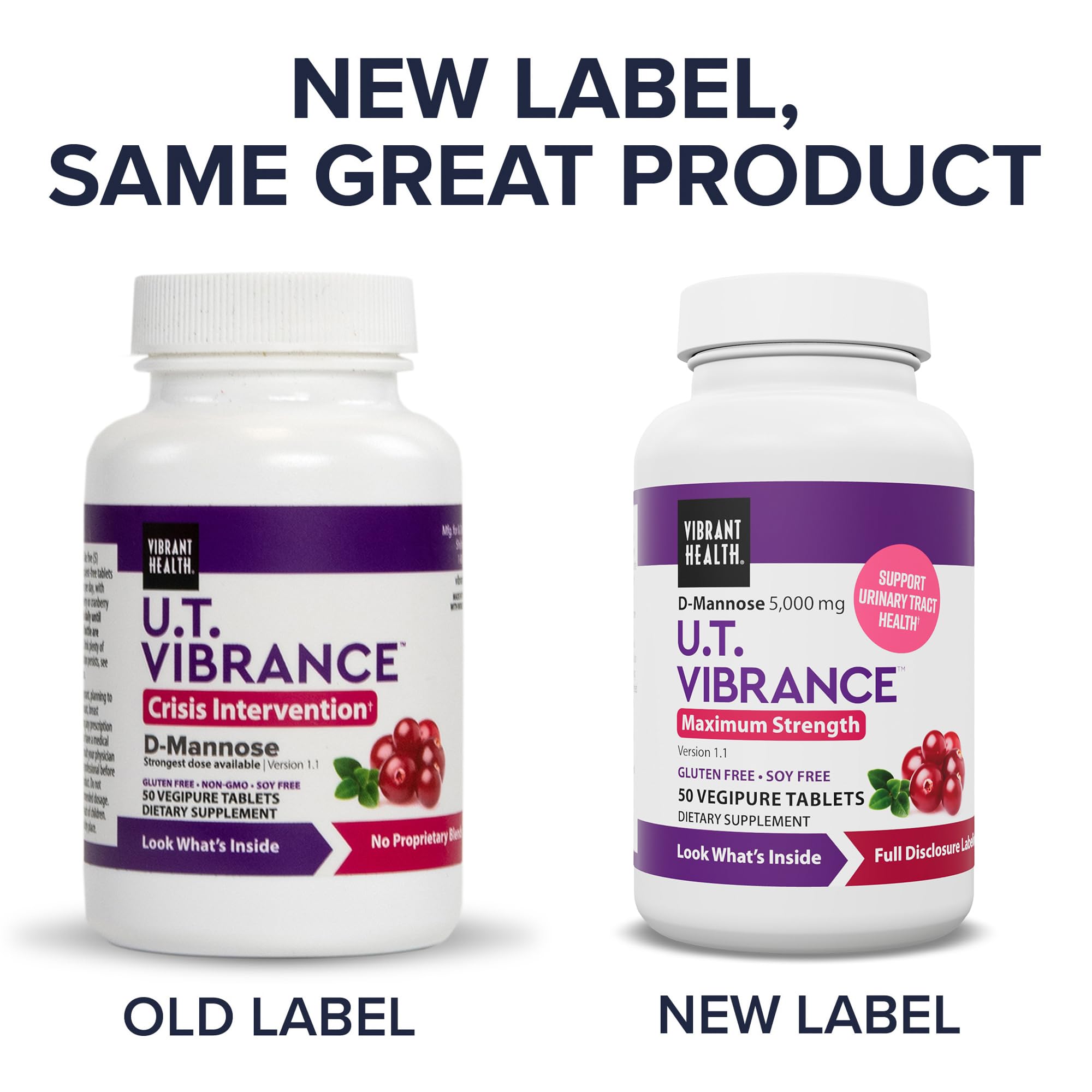 Vibrant Health U.T. Vibrance forme poudre, prise flexible selon vos préférences.