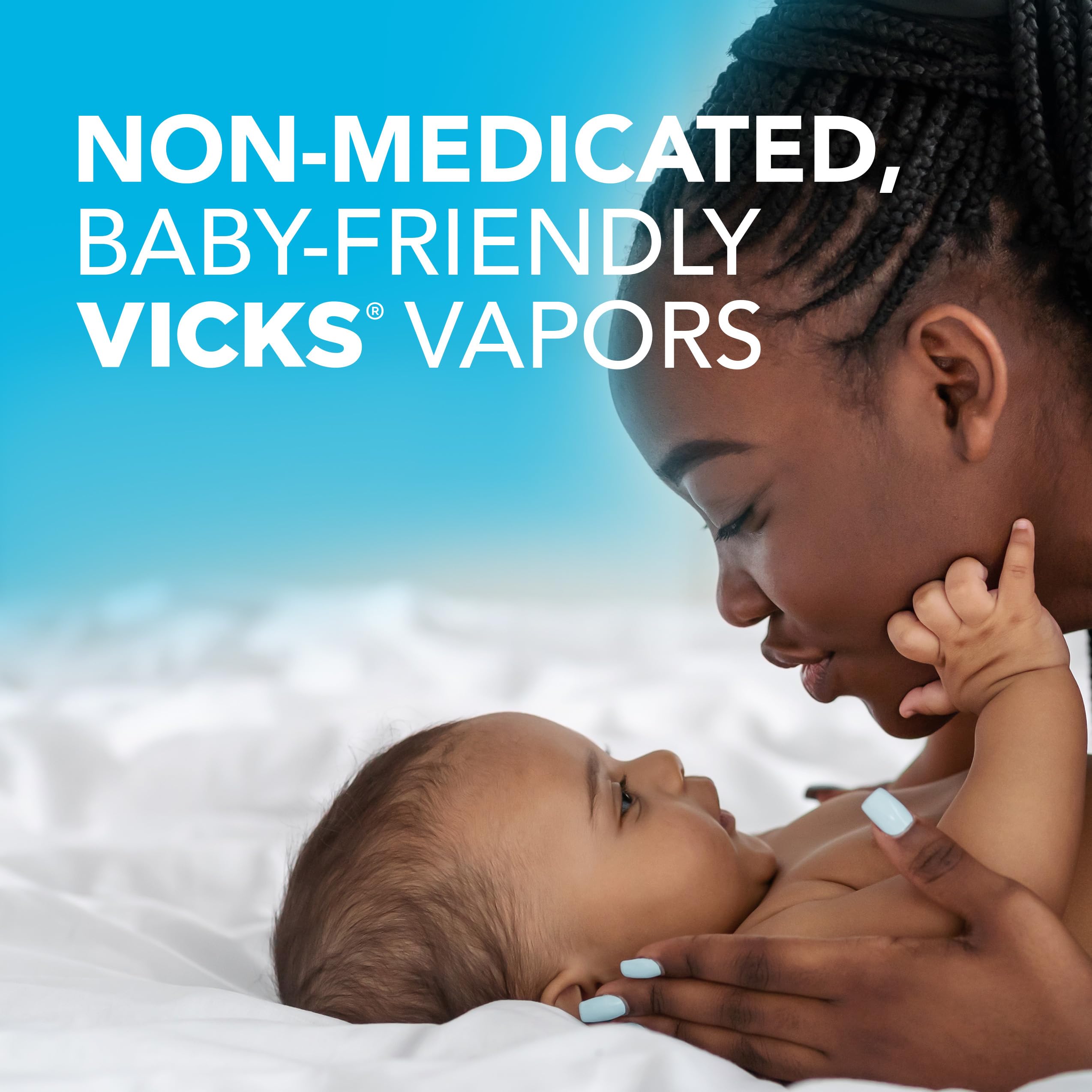 Texture non médicamenteuse de Vicks BabyRub offrant douceur à la peau.