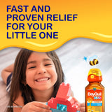 Goût miel apprécié par les enfants avec DayQuil Enfants.