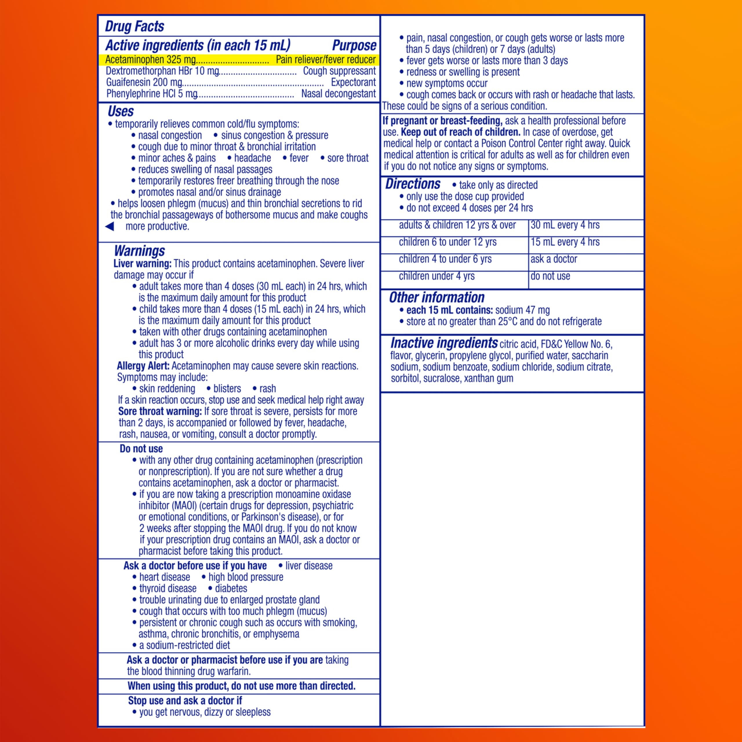 Vicks DayQuil Severe – doseur précis pour doser en toute sécurité.