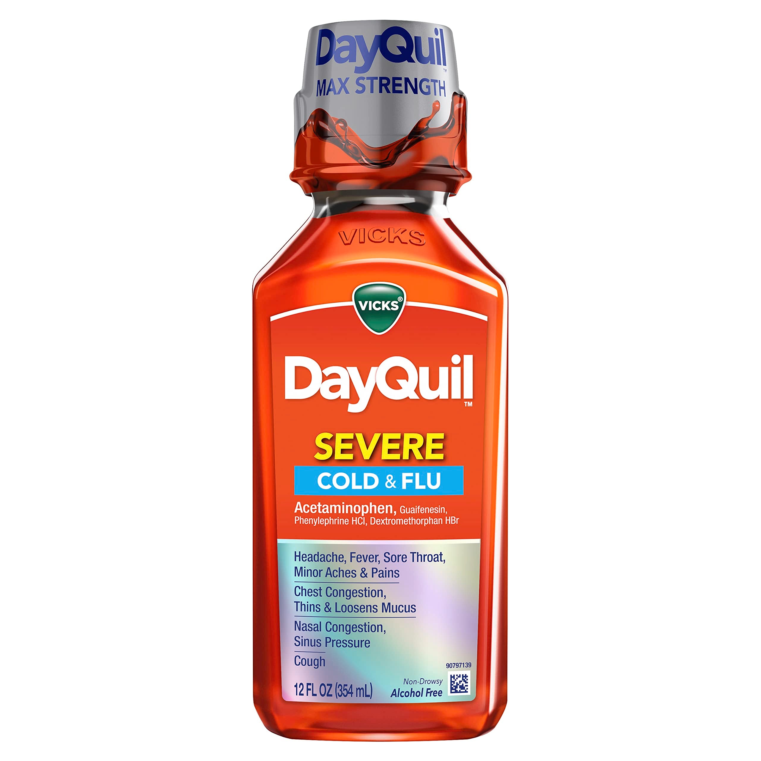 Vicks DayQuil Severe – produit fiable pour le confort lors d'un rhume.