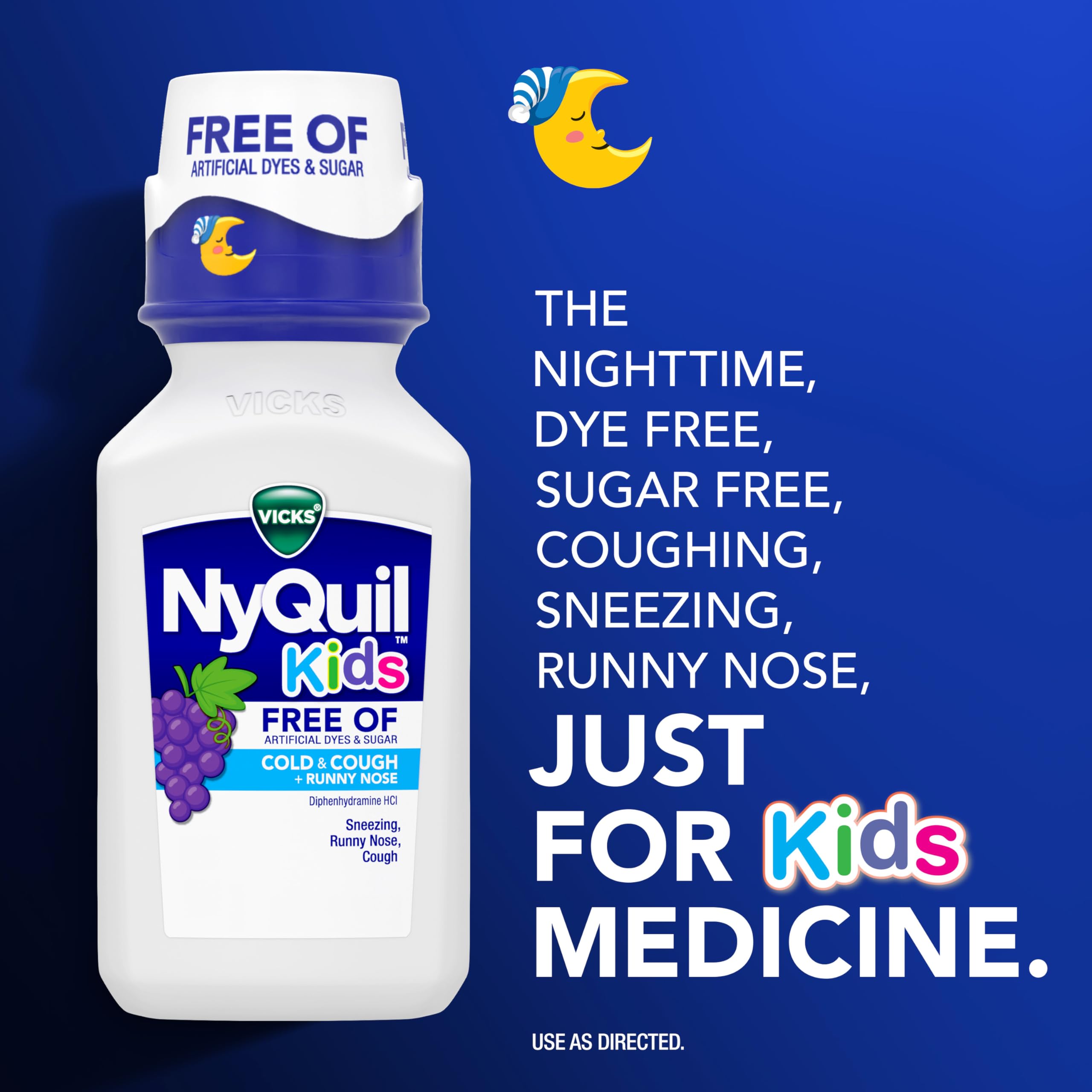 Formulation sans colorants : DayQuil & NyQuil sans colorants artificiels.