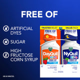 Formulation sans sucre ajouté pour DayQuil & NyQuil destinés aux enfants.