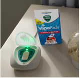 Vicks vaporisateur silencieux pour une utilisation nocturne discrète.