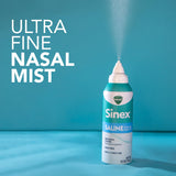 Vicks Sinex Saline Spray usage quotidien: utilisation fréquente selon les besoins.