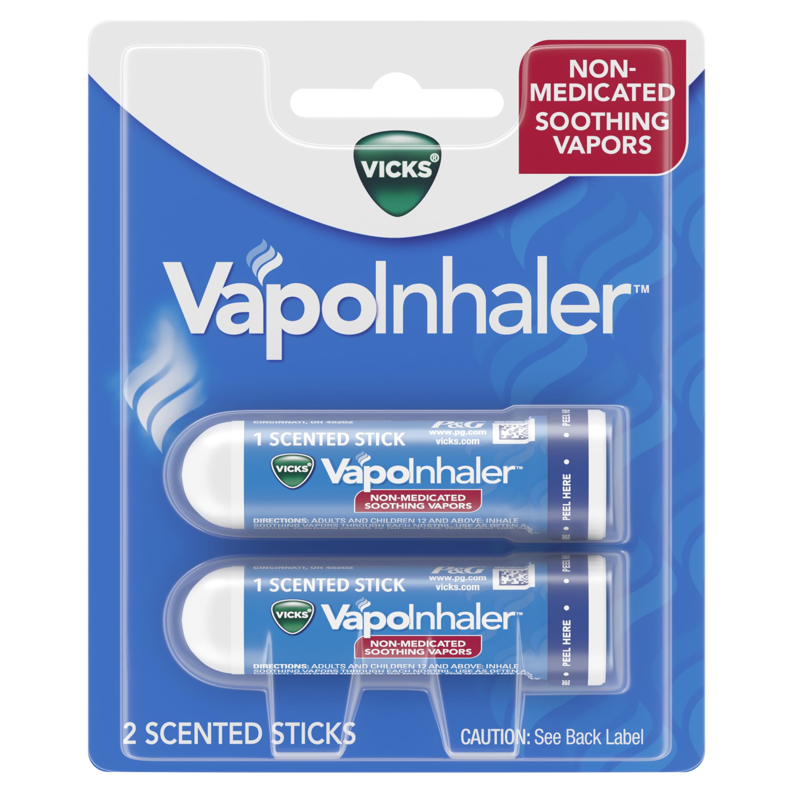 Mélange menthol et camphre de Vicks pour une sensation familière