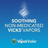 Vicks VapoInhaler porte discrète pour inhalation non médicamenteuse en déplacement