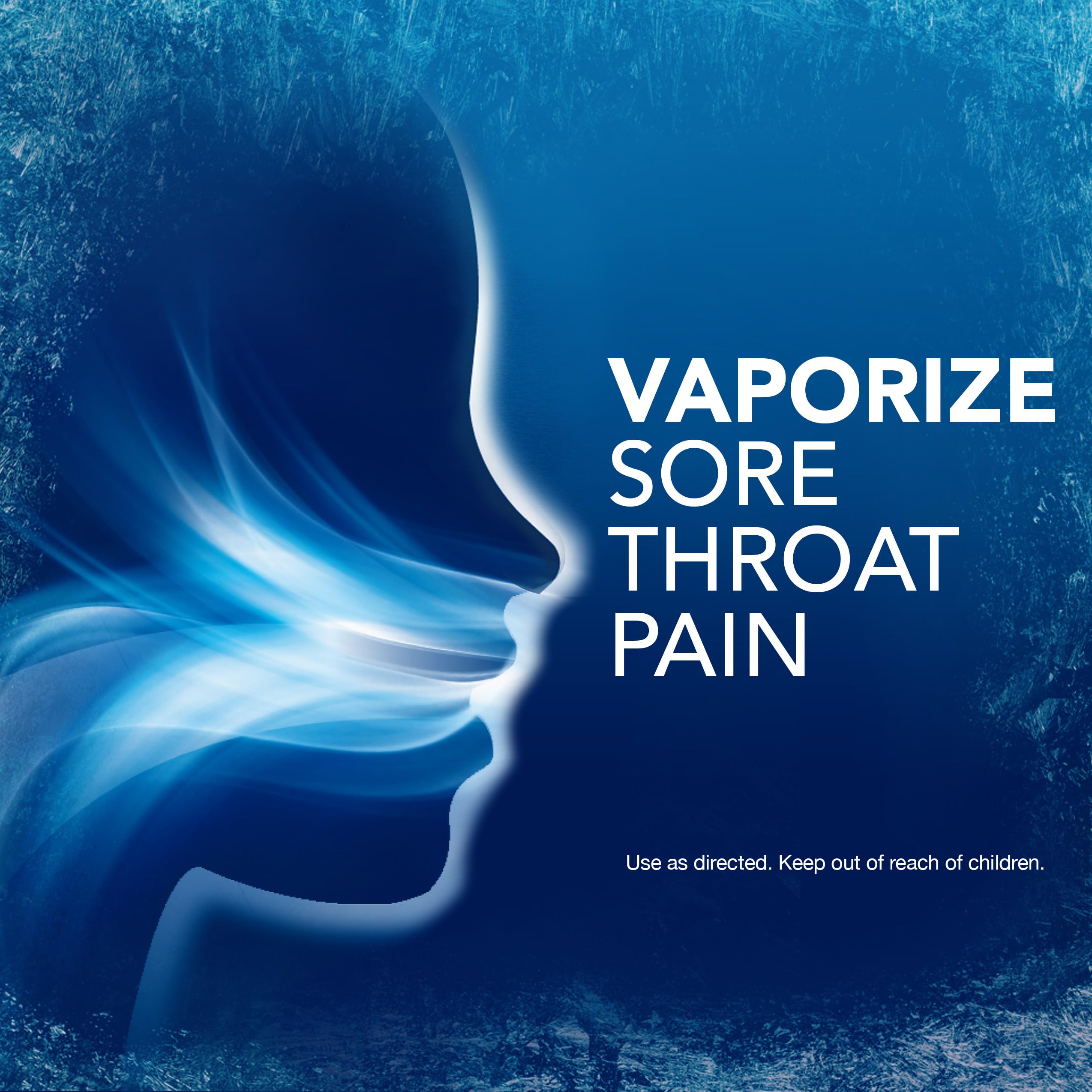 Goutte se dissolvant en bouche avec Vicks VapoCOOL Severe.