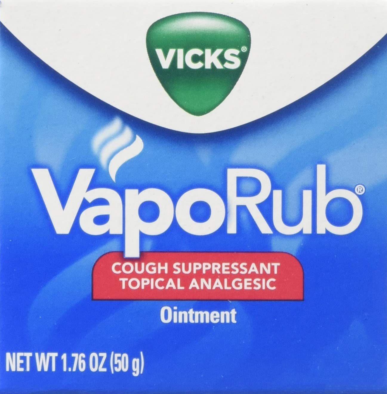 Vicks VapoRub appliqué sur la poitrine pour soutenir le confort respiratoire.