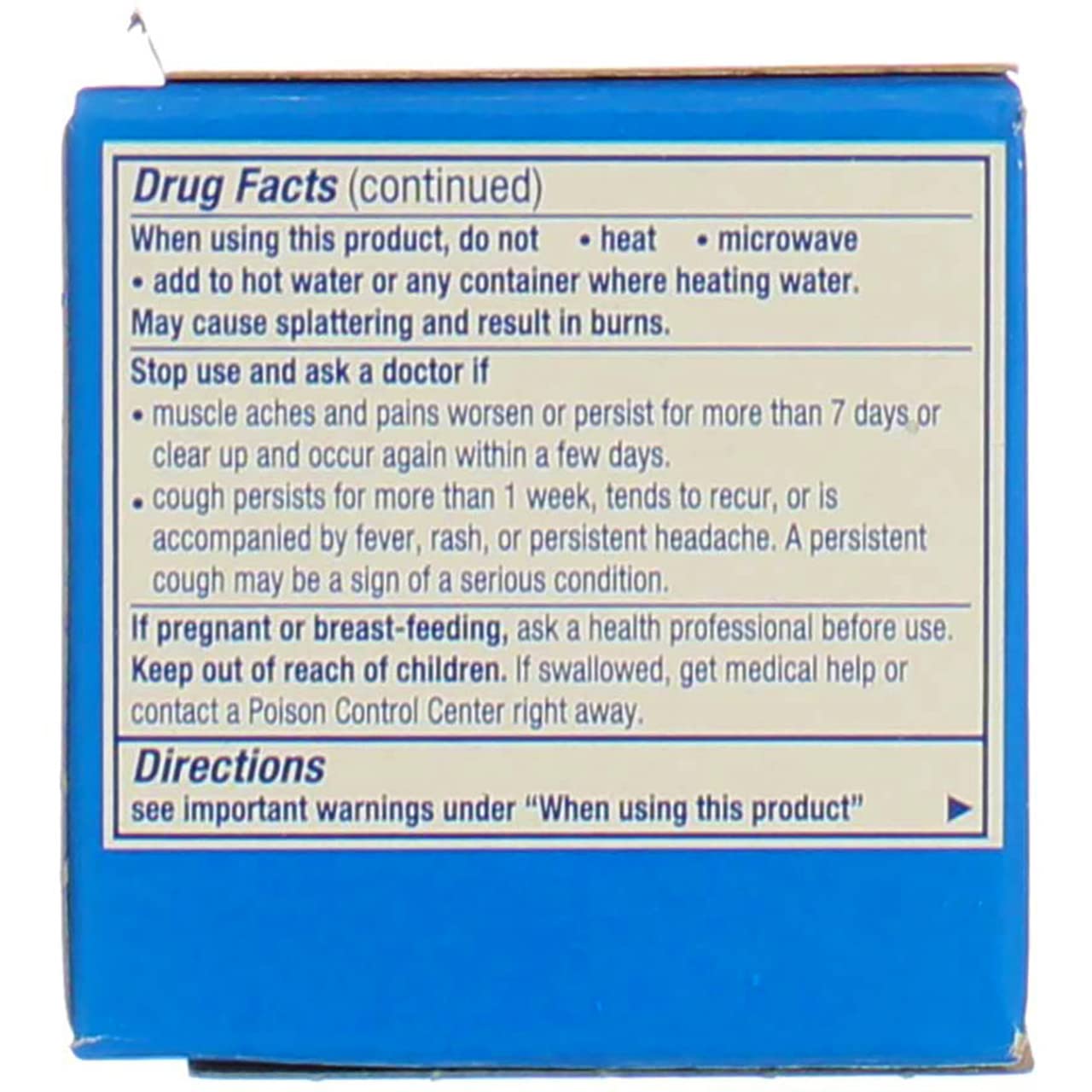 Vicks Vaporub application épaisse, massage topique pour un confort rapide.