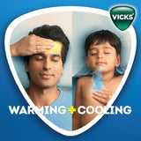 Vicks VapoRub: massage sur les épaules et le torse pour le confort.