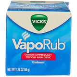 Vicks Vaporub sur les muscles et articulations, pour un soulagement ciblé temporaire.